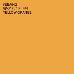 #EEA642 - Yellow Orange Color Image